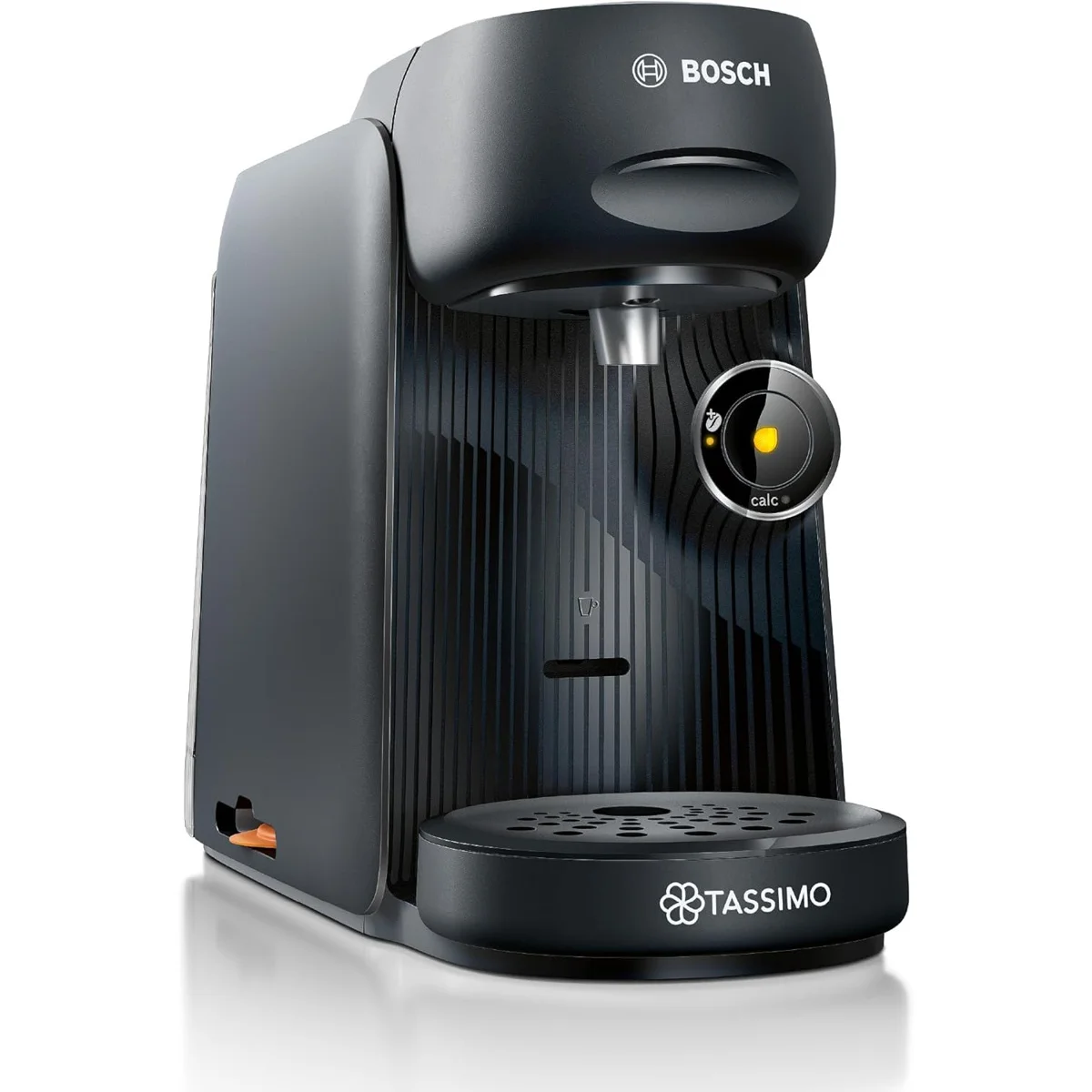 Bosch Tassimo Finesse Capsule Coffee Maker, 0.7L capacity, IntelliBrew technology, OneTouch feature for easy operation, perfect for making up to 40 coffee specialties at home with a compact design.