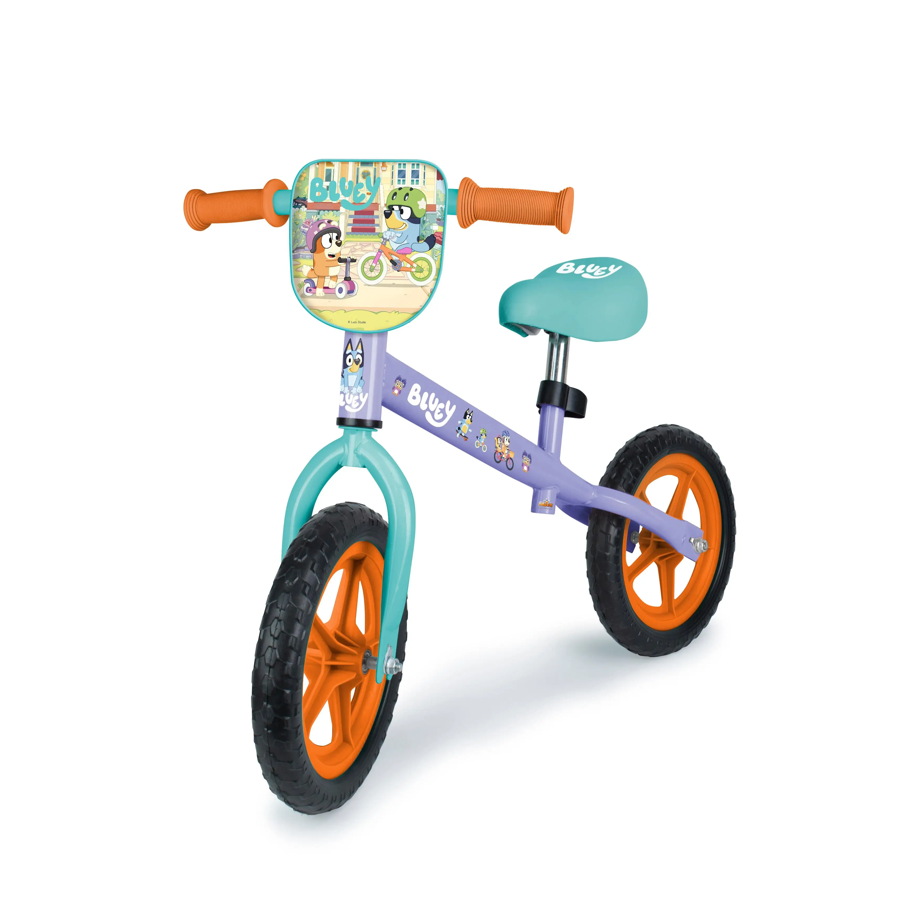 Walking Bike - Bicicleta sin pedales, de 2 ruedas,  de Bluey (5484) ligera y fácil de manejar. Sillín y manillar ajustables. Calidad al mejor precio. De acuerdo a la normativa CE. +3 años