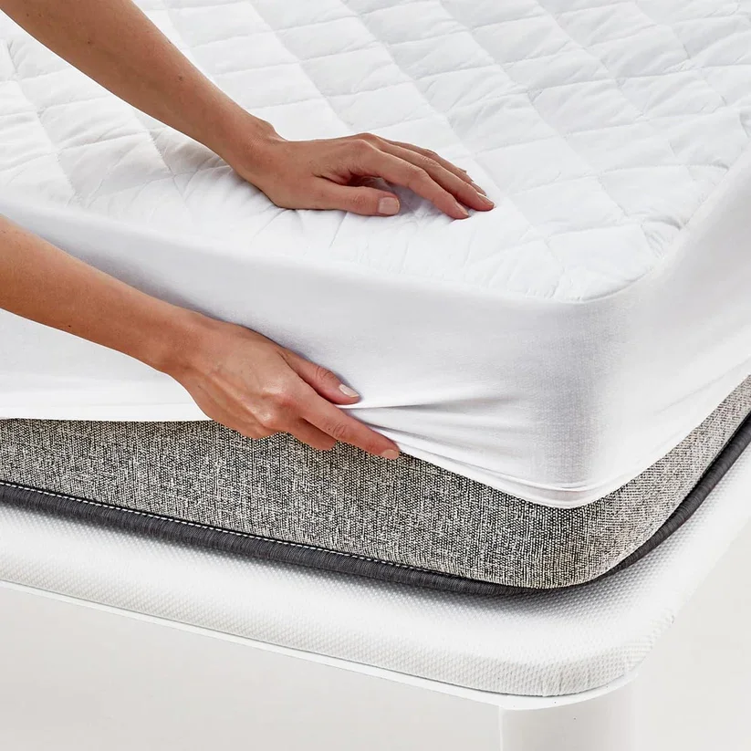 Protector de colchón acolchado e impermeable Descansín  Protege de ácaros y mejora la higiene
