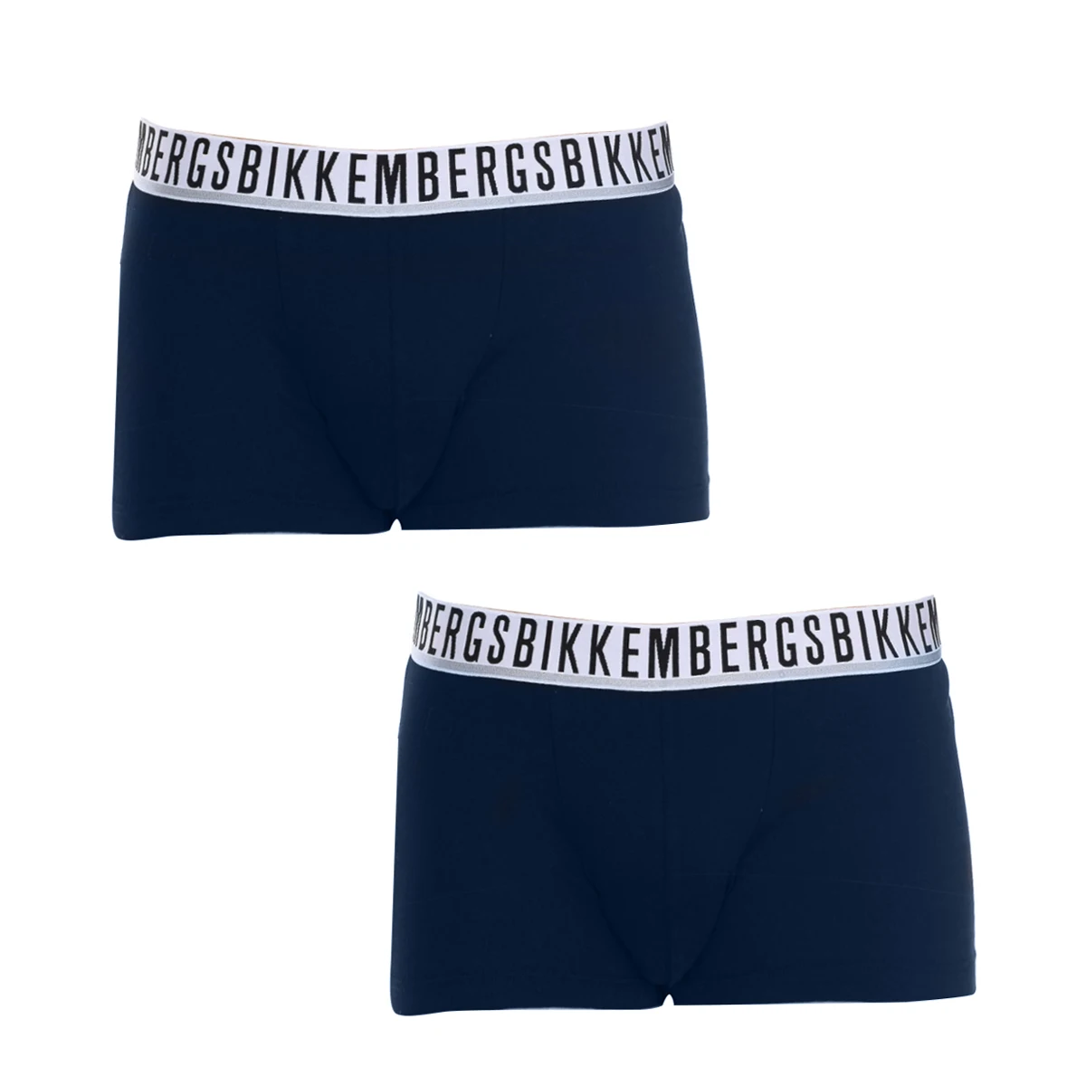 Bikkembergs-Pack-2 Boxer Essential Frontal Anatómica BKK1UTR01BI para Hombre