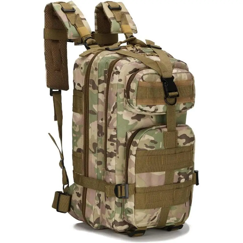 Mochila 25 litros táctica militar para senderismo y acampada Prowalk, un bolso para hombre o mujer , viaje y excursiones, caza y pesca para actividades de ocio y deporte al aire libre