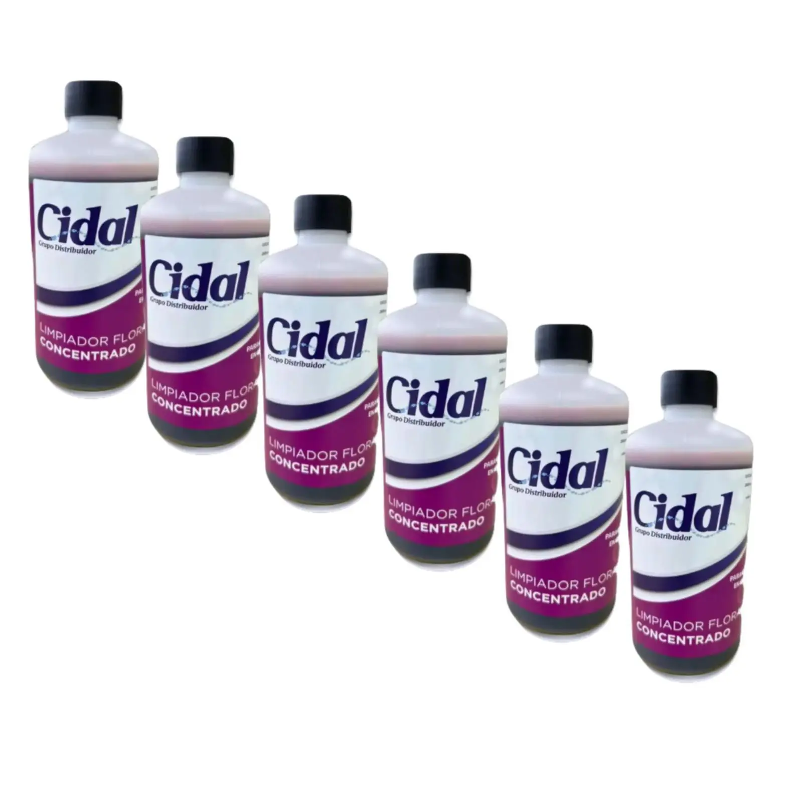Limpiador Concentrado Floral Cidal 500ml - Conviértelo en 5L (Pack 6 ud = 30L)