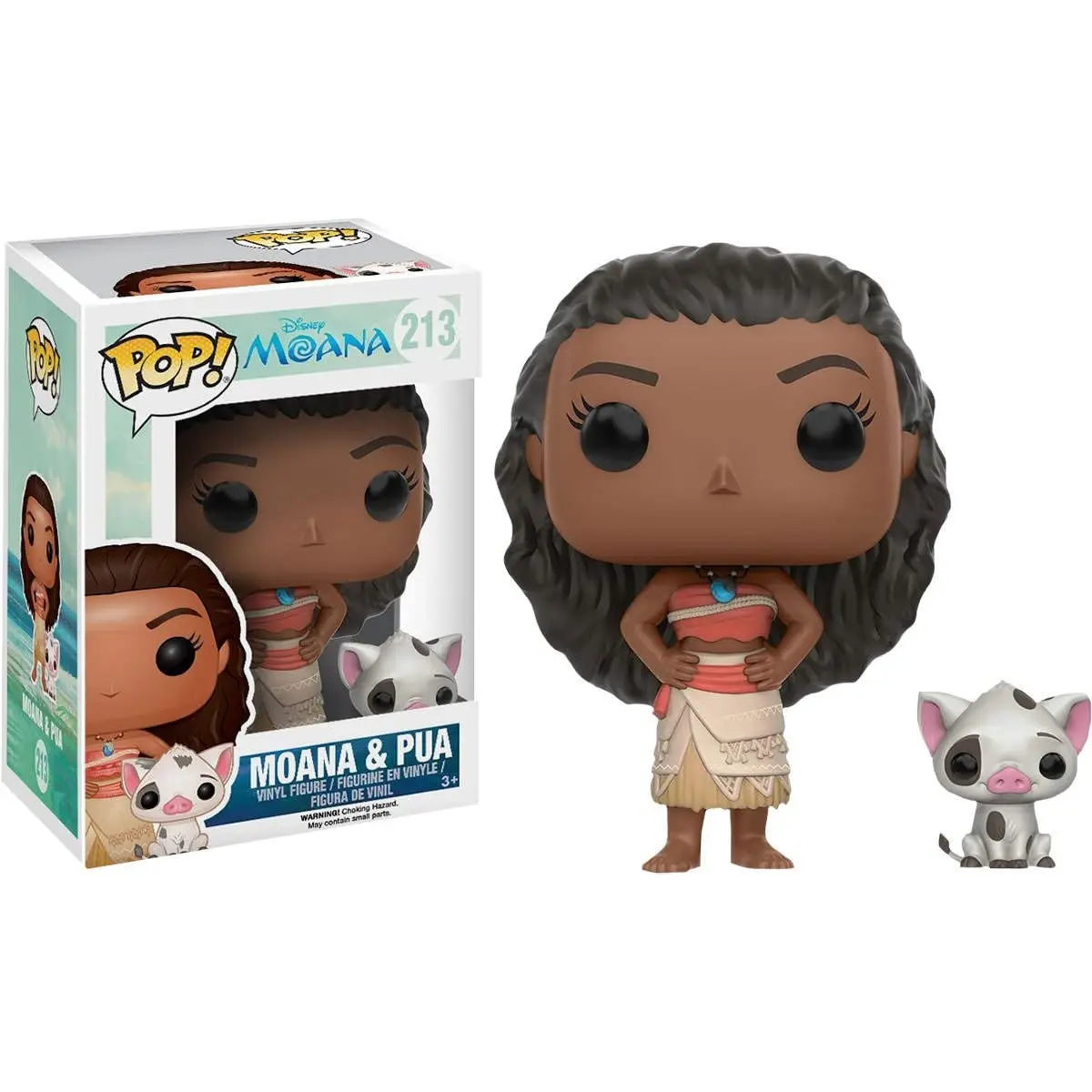 FUNKO POP! DISNEY VAIANA - VAIANA Y PUA, 9926, N.º 213, TIENDA CON LICENCIA OFICIAL