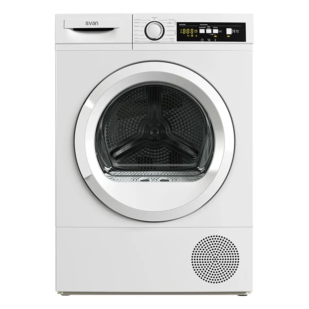 Dryer with heat pump svan ssb800a2db 8kg 15 programs a++ white 84.8 cm
