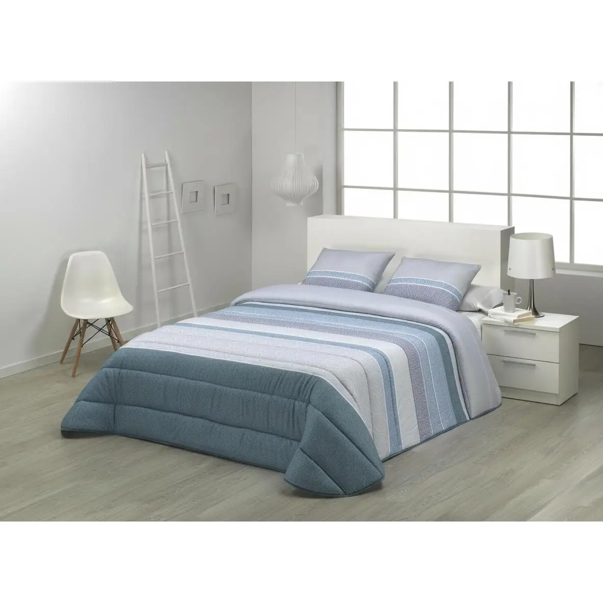 Conforter Nórdico Coral 300 g de JVR – Edredón Acolchado Ligero y Cálido para Todas las Estaciones, Tejido Suave con Diseño Estampado y Esquinas Redondeadas, Ideal para Dormir Cómodo y Elegante