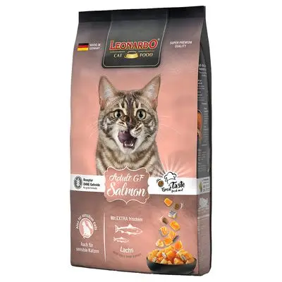 Leonardo Adult Grain Free con Salmón - Pienso para Gatos sin Cereales