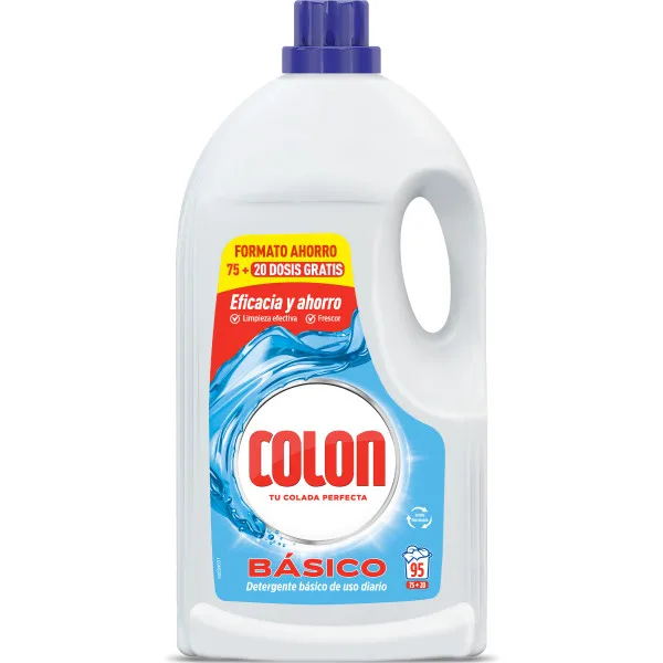 Colon Gel Basico - Detergente para la lavadora - 95 lavados