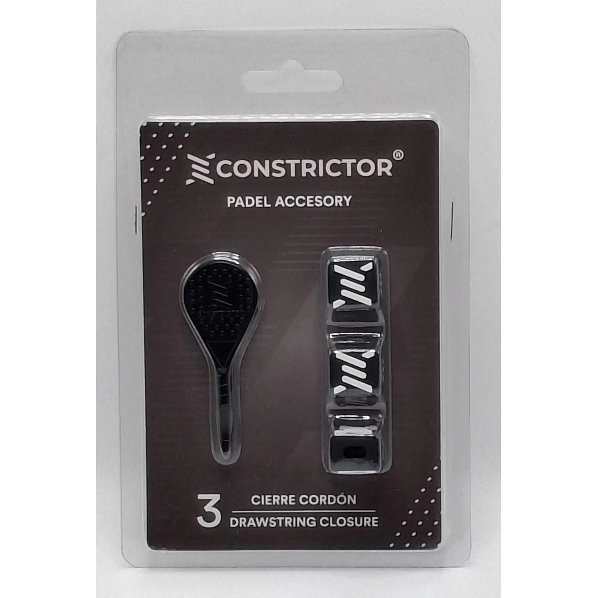 Constrictor Black m Cord Closure for Padel Rackets Without Stainless Closure