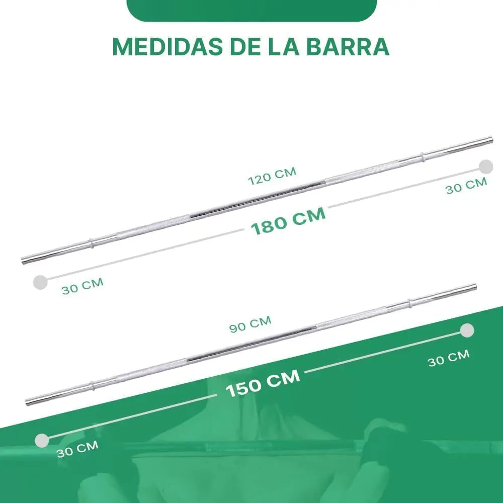 30 mm weight bar for bodybuilding – disc bar for strength training and body pump – home or professional gym #2