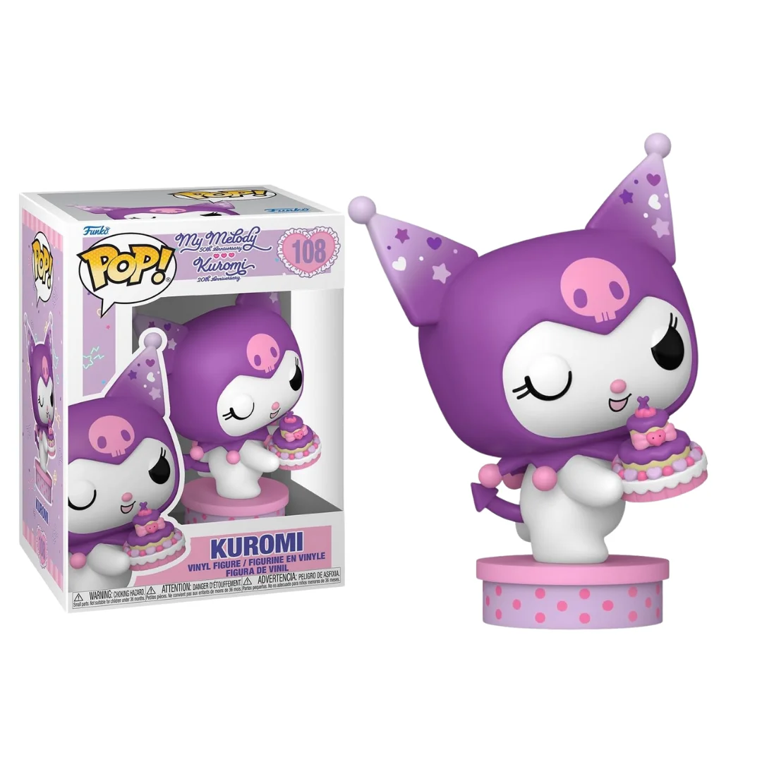 FUNKO POP! SANRIO: HELLO KITTY – KUROMI CON TARTA, 87169, TIENDA CON LICENCIA OFICIAL