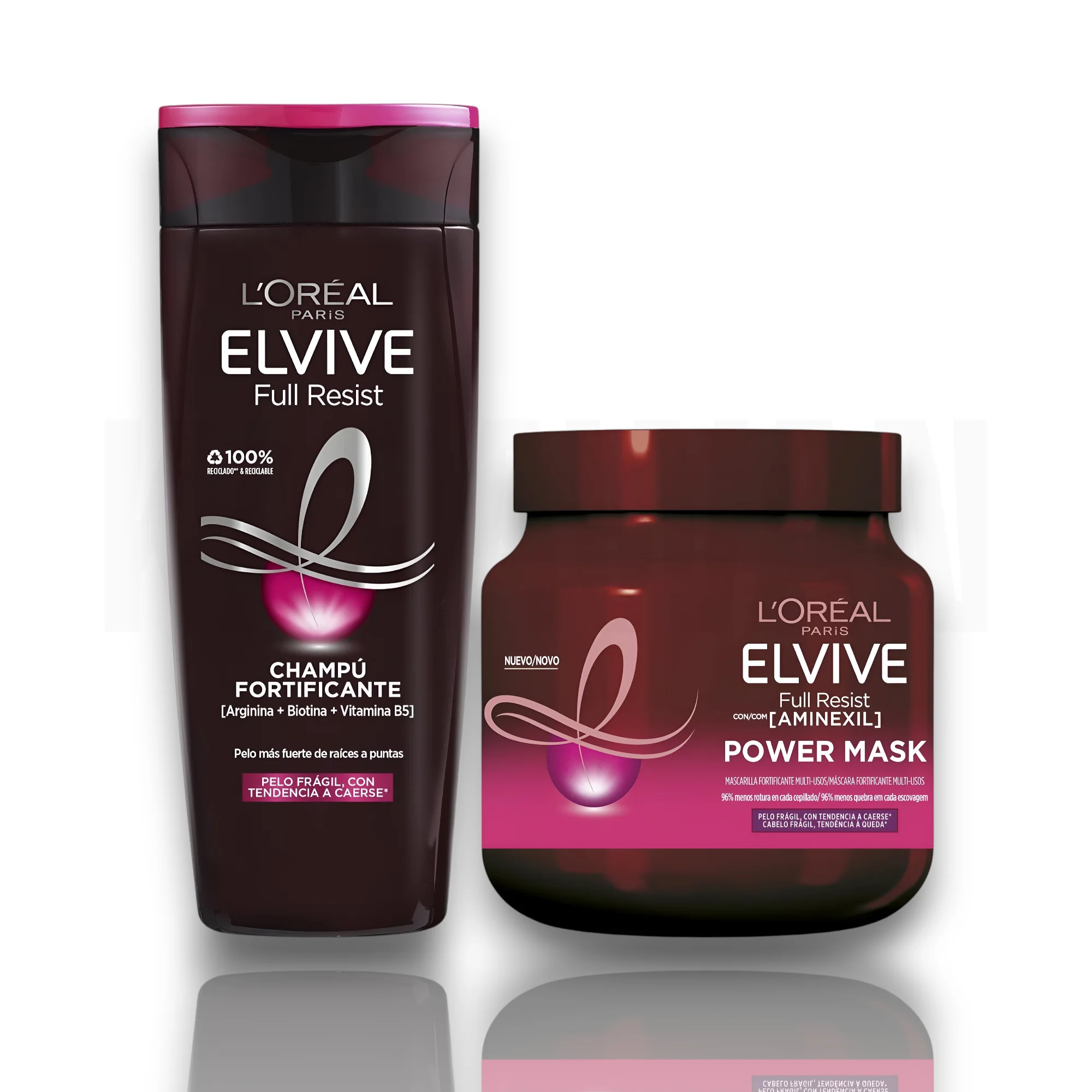ELVIVE Full Resist con AMINEXIL Champu Para Pelo Muy Dañado 700 ml - L'ORÉAL PARIS