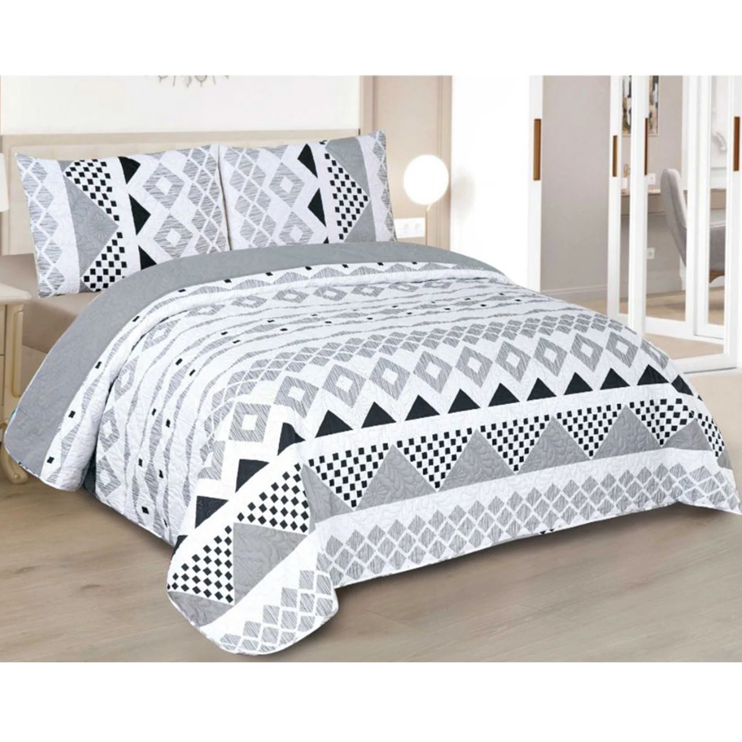 GREATOYAR Colcha para Primavera y Verano, Colcha Ligera Fina Entretiempo, Bicolor Reversible, Liso de Color + 1 o 2 Fundas de Cojin 45x70 cm