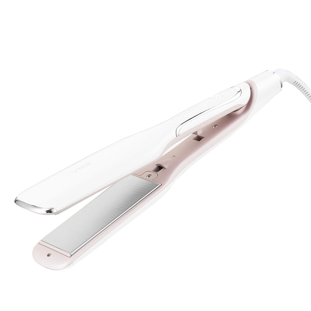 Plancha de pelo profesional 50W, planchas anchas de cerámica con indicador de temperatura, temperatura ajustable 120 ° C-200 ° C para todo tipo de cabello