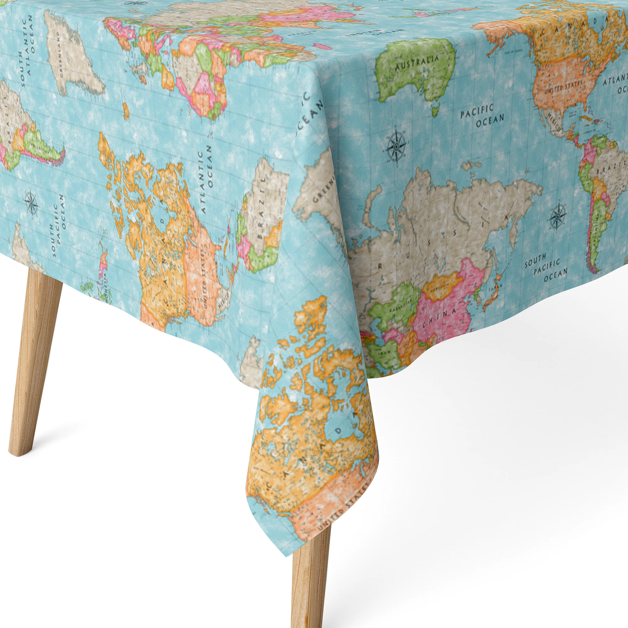 Mantel Resinado Atlas Valentia Home | Protege y Decora Tu Mesa | Impermeable y Antimanchas