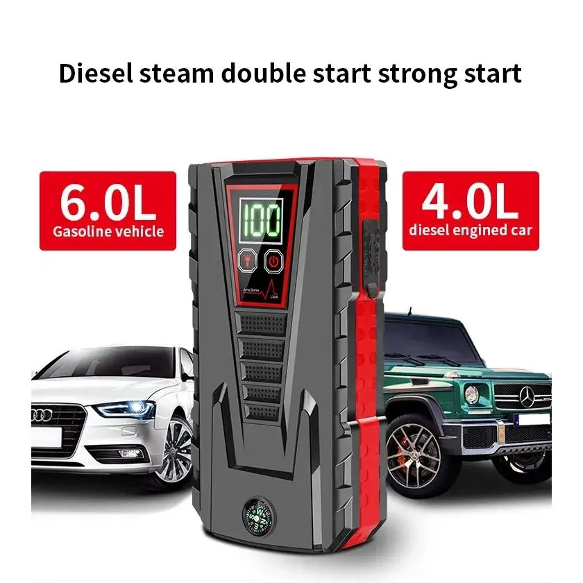 Portable Car Battery Starter, Automatic Starter Gasoline and Diesel Starter, 99800mAh Emergency Battery, Peak 5000A, 12V Power Bank Charger,