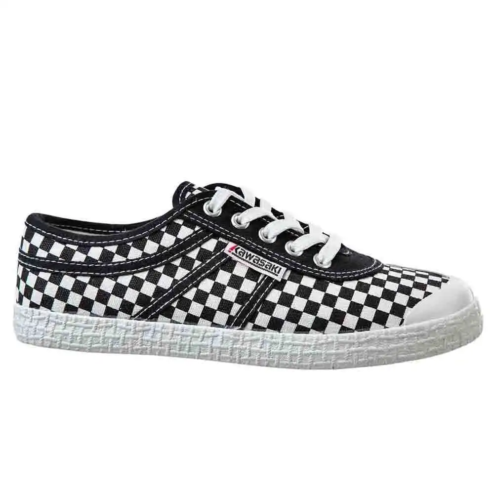 Zapatillas de Lona Kawasaki K-Players Star Unisex con Diseño Cuadrado, Ideal para Hombre, Cómodas y Ligeras con Cierre de Cordones