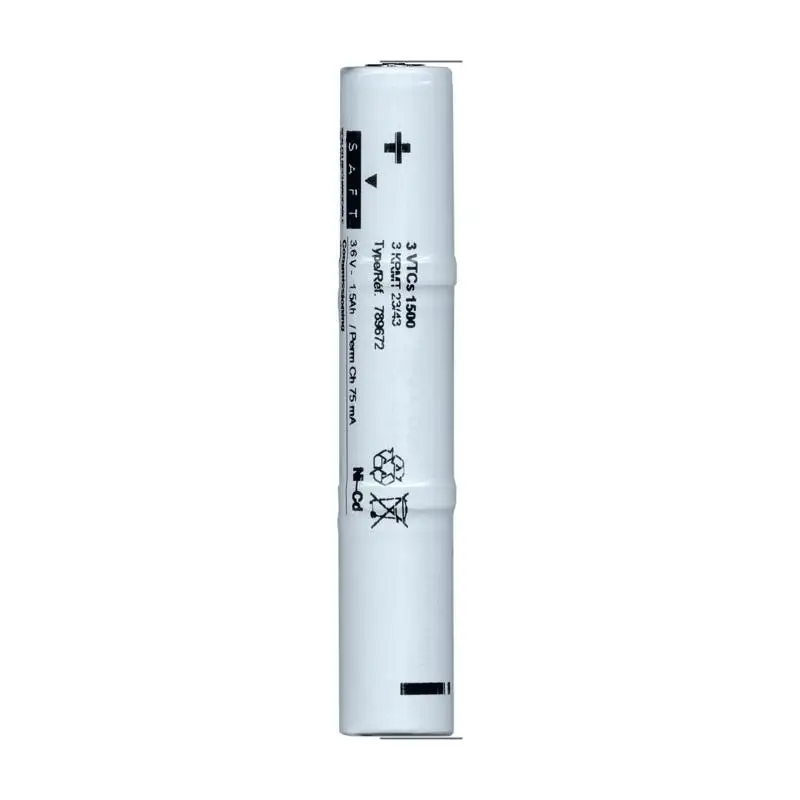 Energivm Batería 3.6Vdc 1600ma Nicd para Luces de Emergencia