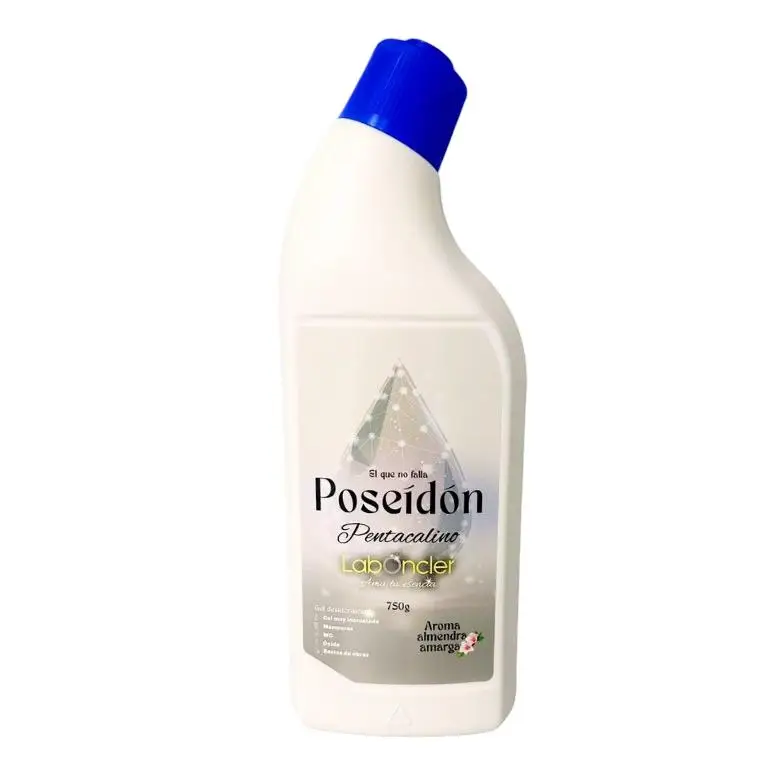 Gel Desincrustante Antical LABONCLER POSEIDON para Baño y Sanitarios, 750g, Aroma Almendra, Elimina Restos de Obra y Marcas de Quemado