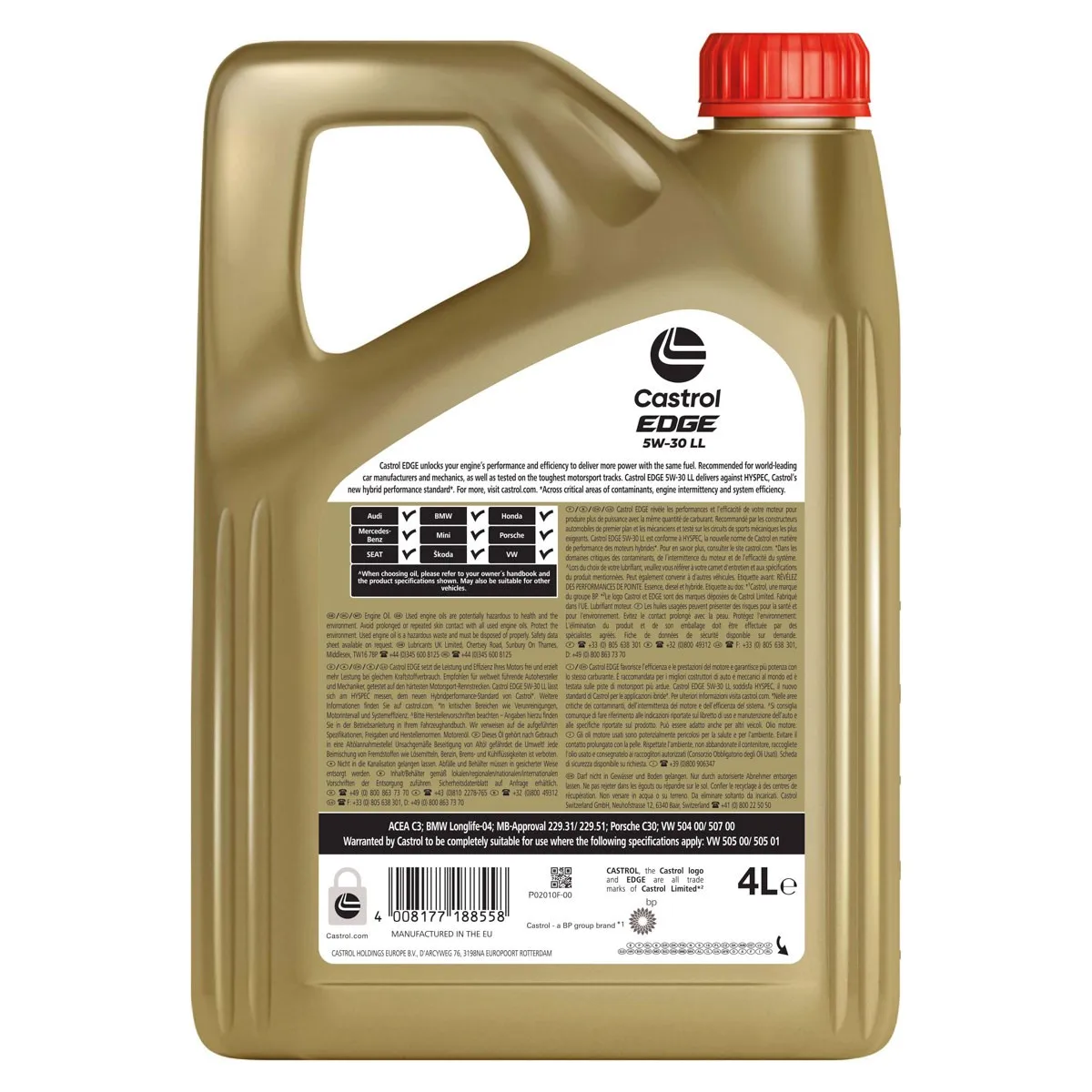 Oil Castrol Edge LL Titanium FST 5W30 5 litres