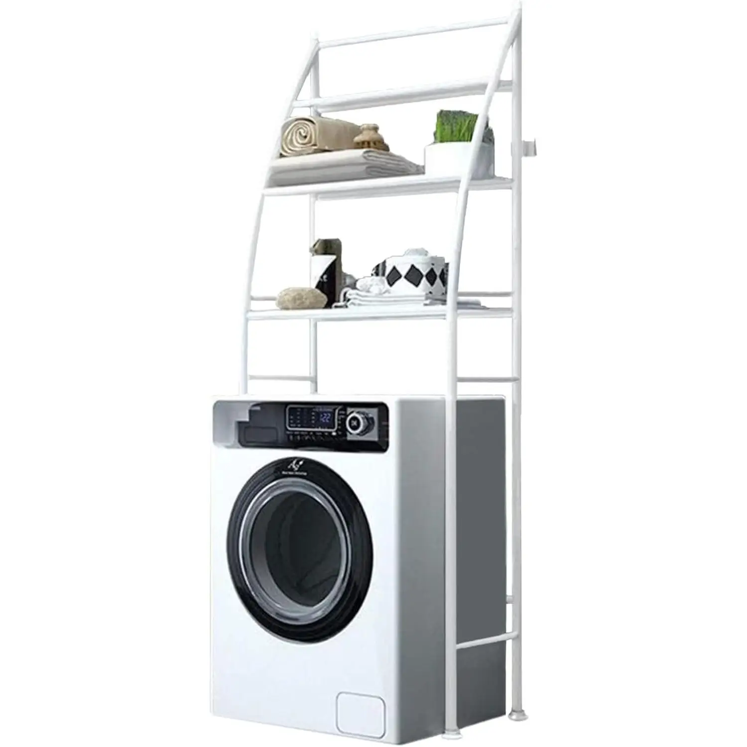 Estanteria Sobre Lavadora y para Baño Ahorra Espacio Organizador 166x65x25cm Estantería sobre Lavadora | Estante de Almacenamiento Impermeable | Estante Organizador Multiusos | Ahorra Espacio con 3