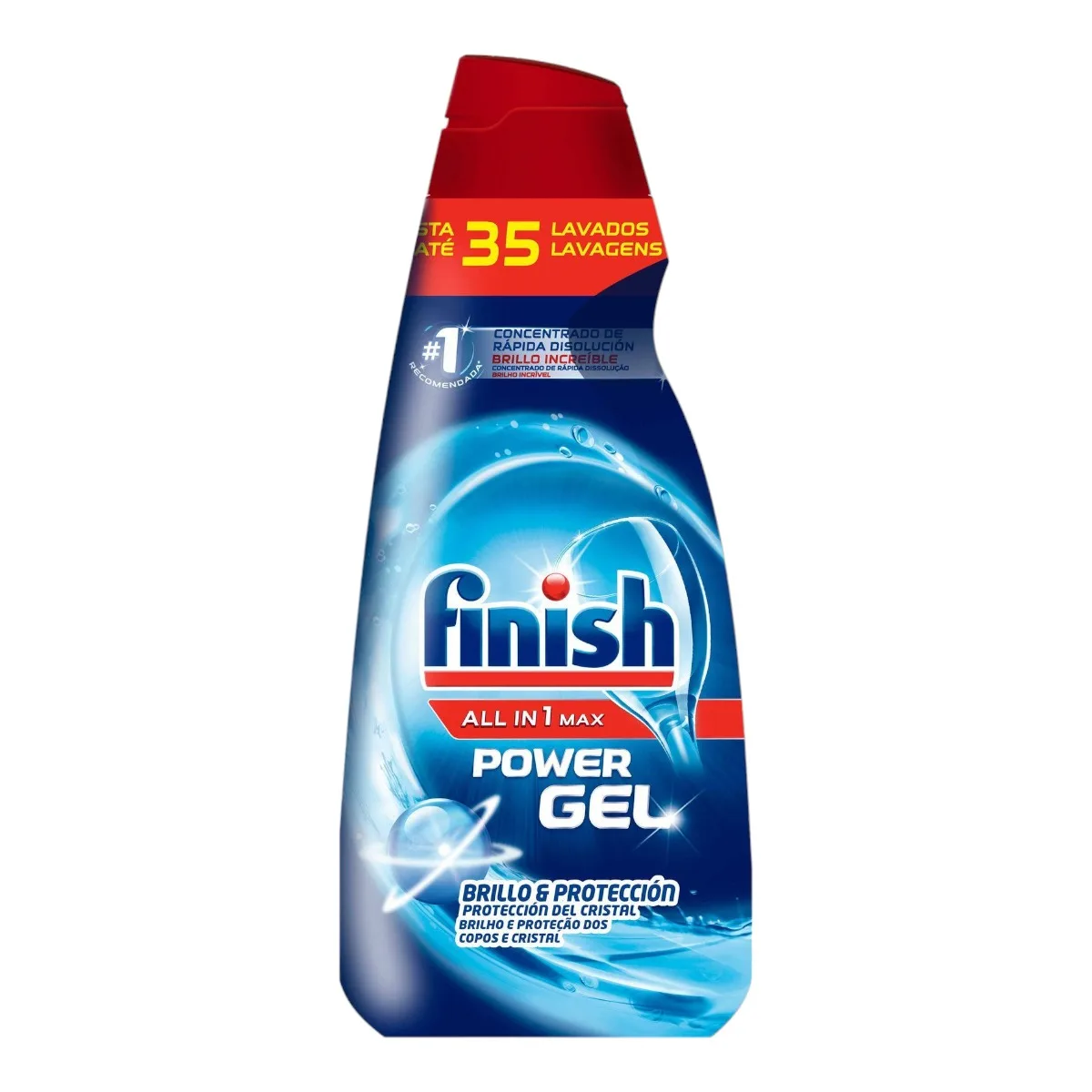 Finish All in 1 Max Power Gel Pack of 3 Scrubber detergents Dishwashing Gel-3x35 700 ml washes (Total 115 washes)-Packaging may vary