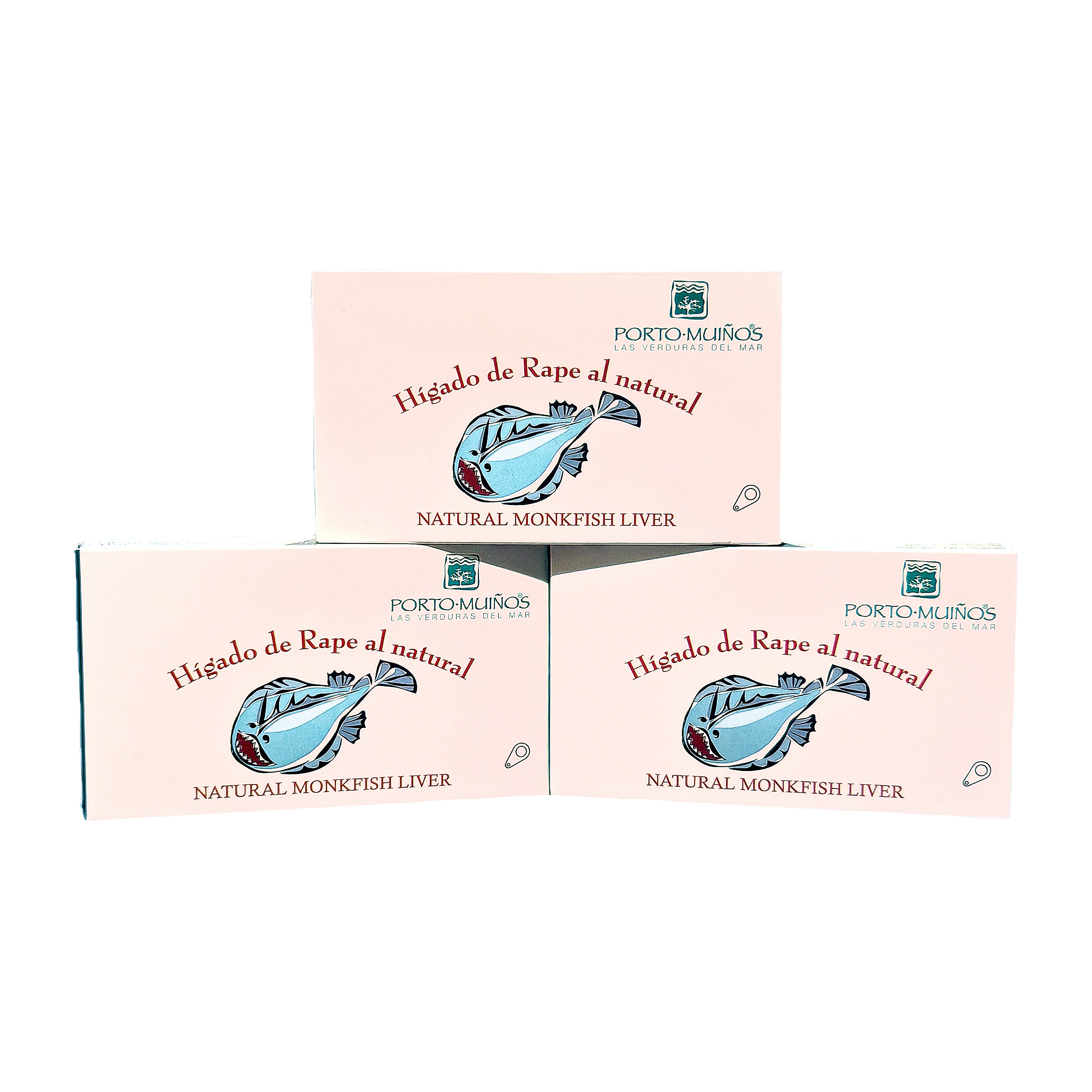Hígado de rape al natural pack 3 unidades. Porto Muiños