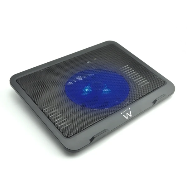 EWENT Supporto per laptop - 1 ventola silenziosa fino a 15,6" - colore nero