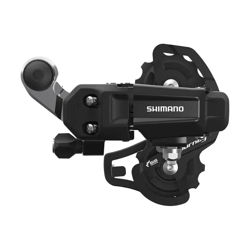SHIMANO | Cambio TOURNEY TY200 SS 6 y 7v - Compatible con transmisiones de cambio graduado SIS de 1x6 y 1x7 velocidades, el cambio SHIMANO TOURNEY TY200-SS ofrece un rendimiento de cambio sólido y una