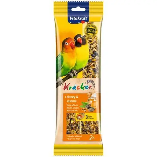 Vitakraft Barritas Agapornis De Miel Para pájaros (Pájaros , Snacks) - 120 GR120