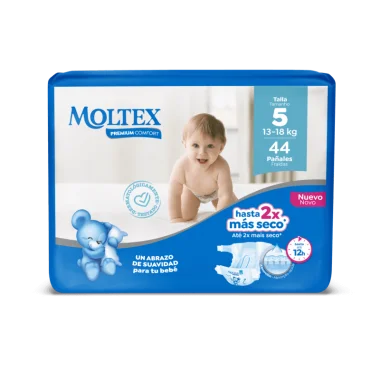 Pañales Moltex Premium Comfort Talla 5 Moltex