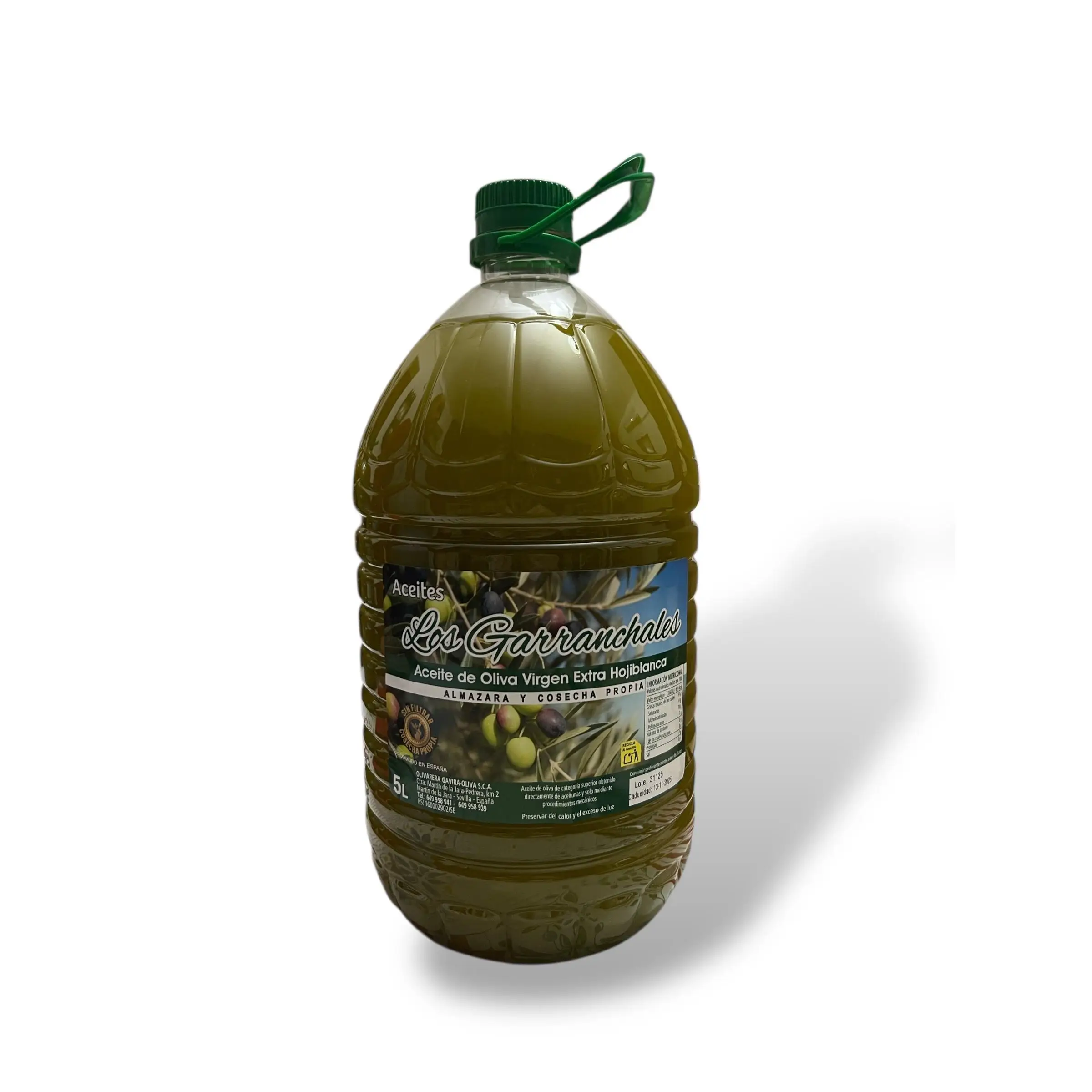 Aceite de Oliva Virgen Extra Artesano "Los Garranchales" – Sin Filtrar, Prensado en Frío, de Sabor Intenso y Natural, Elaborado en Almazara Propia a Partir de Cosecha Familiar Seleccionada.