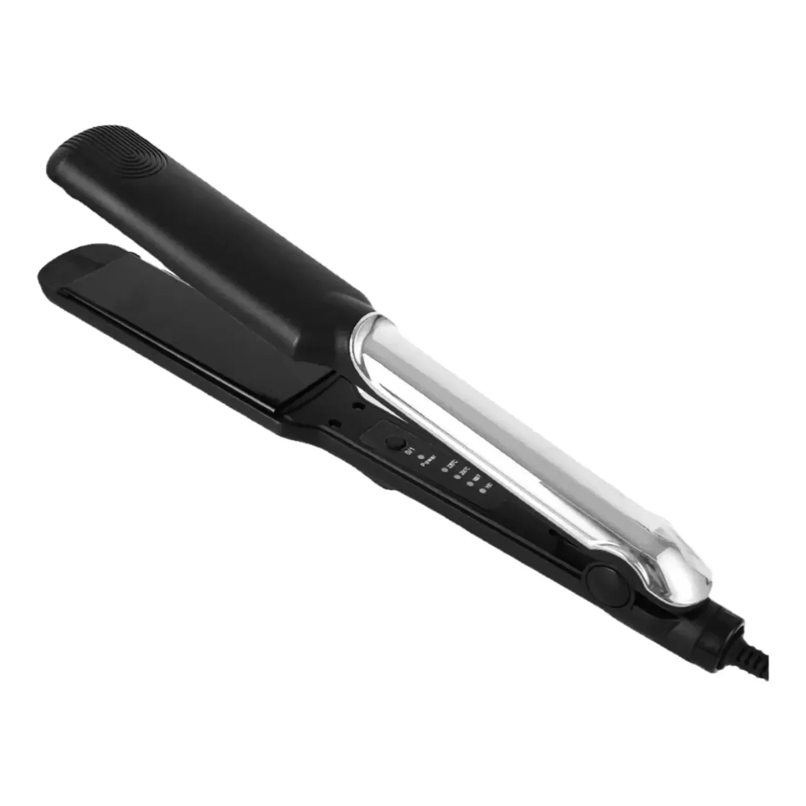 Plancha de pelo 45W con placas de turmalina, 4 niveles de temperatura de hasta 220°, cuidado iónico y anti-frizz, Oryx