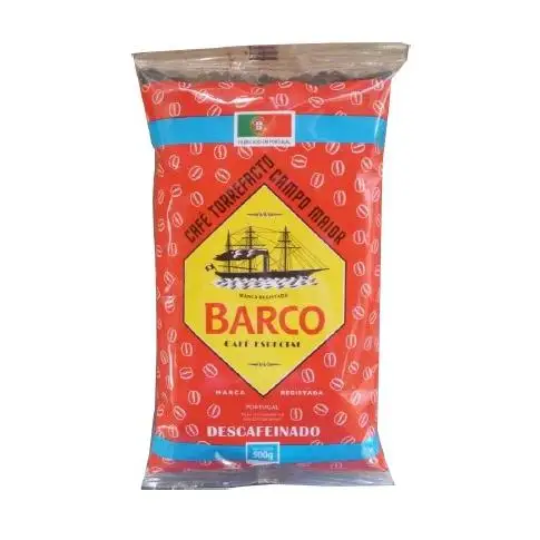 Barco Torrefacto Descafeinado - Café sin Cafeína con Azúcar Caramelizado - Sabor Pronunciado y Aromático - 500 g