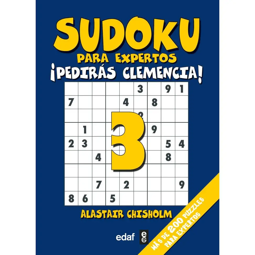 SUDOKU book for experts pedigras leniency EDAF Editorial