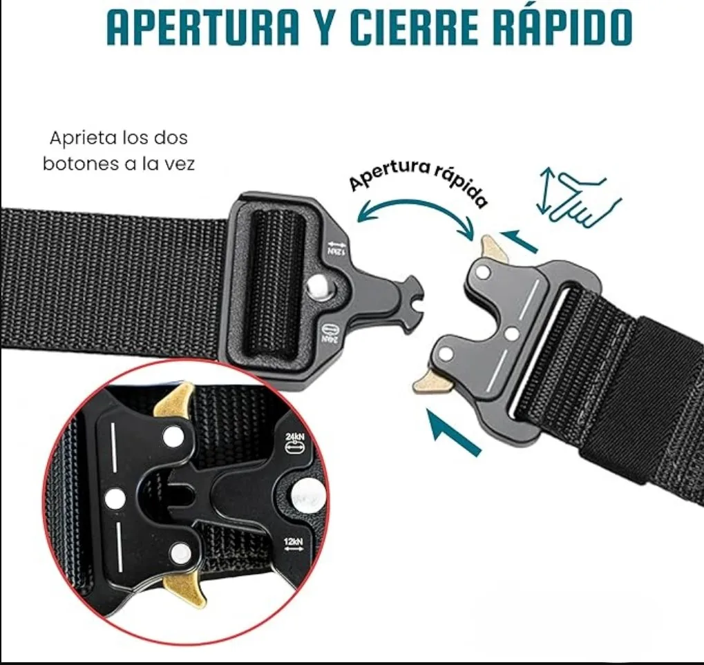 Military/Police Tactical Belt for Men and Women Military-style Nylon Police Canvas Belts with Quick Release Metal Buckle for Army Training