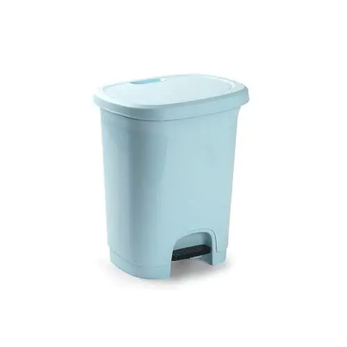 C.A | Papelera con Pedal 🗑️ | 8 Litros | Libre de BPA | Tapa Higiénica | Para Baño y Cocina | 30x25x21cm