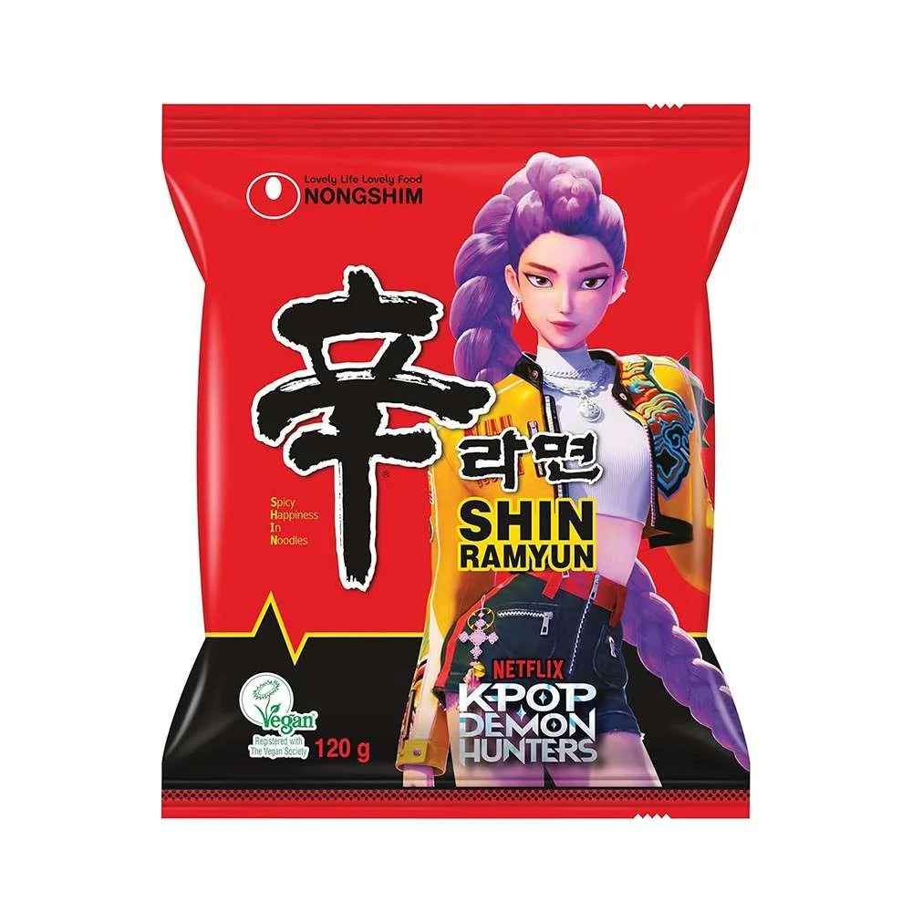 Nongshim Ramen Coreano 120g (Pack de 5) – Fideos Instantáneos Coreanos Sabrosos y Reconfortantes | Caldo Intenso, Textura Elástica y Sabor Auténtico