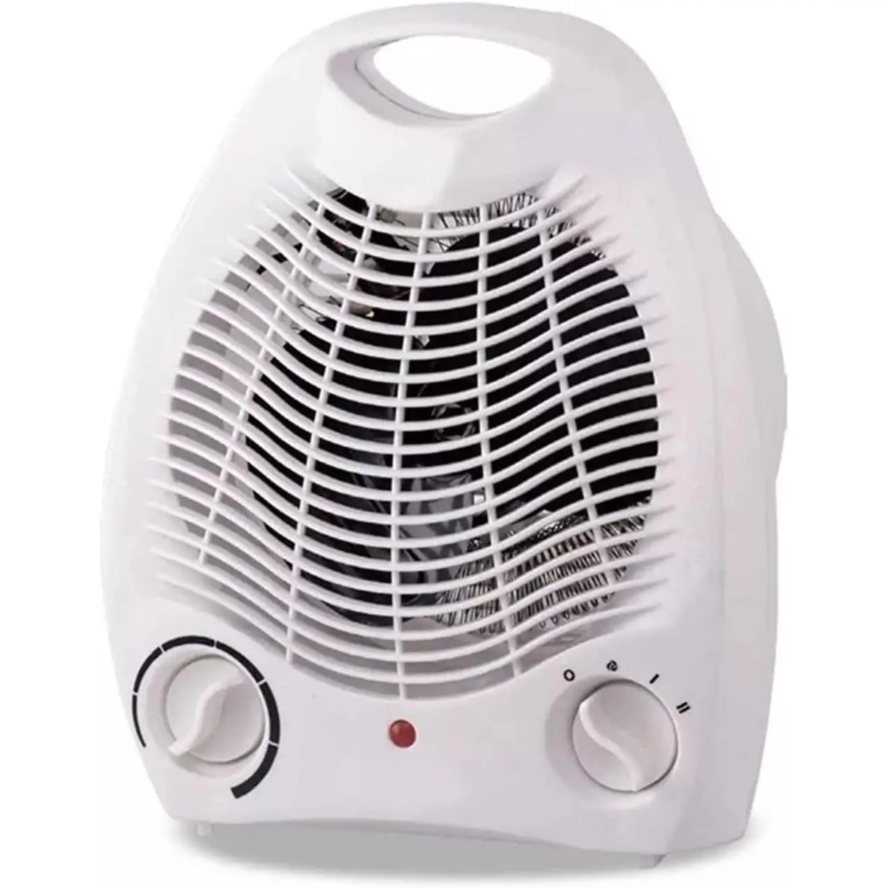 Calefaccion de casa 1000/2000W, Calentador de Aire Caliente para Baño estufa de Invierno, Calefactor Eléctrico Ligero y Portátil Bajo Consumo - Termostato Regulable 1000W - 2000W, Ventilador con aire natural o caliente