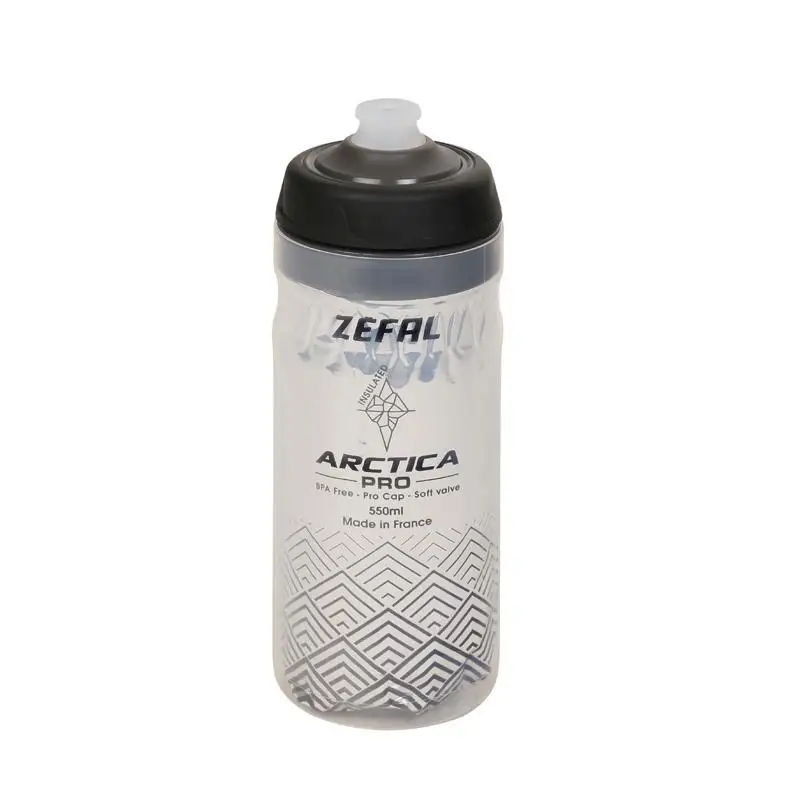 ZEFAL | Bidón De Hidratación Arctica Pro 550ml -plata Negro - El bidón isotérmico Arctica Pro mantiene la temperatura de sus bebidas hasta 02h30