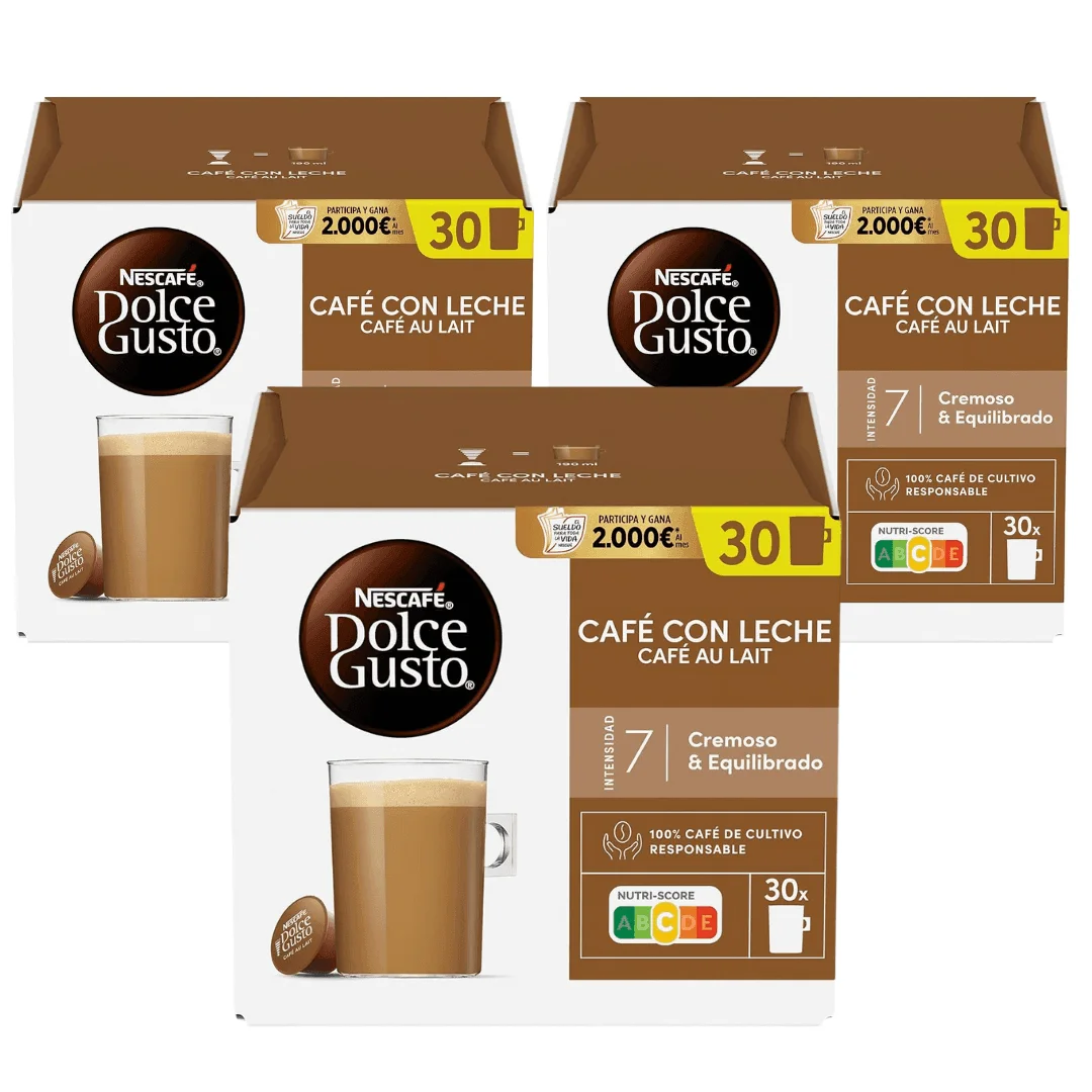 NESCAFÉ Dolce Gusto Café Con Leche 90 Cápsulas