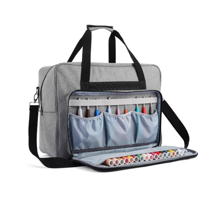 Bolso de Transporte Gris Para Máquina De Coser