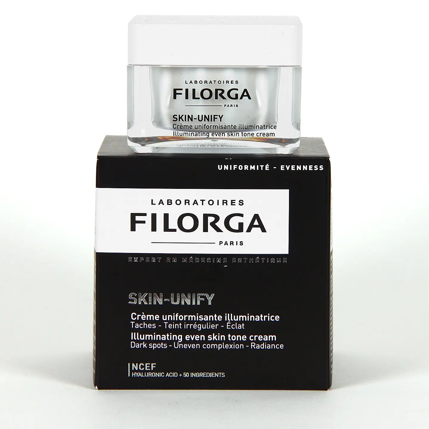 Filorga Skin-Unify Crema Antimanchas Iluminadora con Acido Hialurónico, Vitamina C, Extracto de Alga, Glabridina 50ml