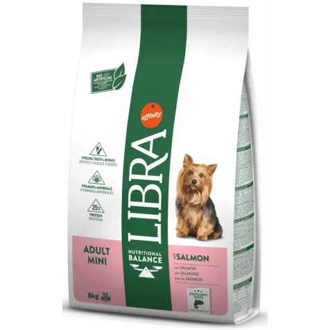 Libra Adult Mini Pienso Con Salmón Para Perros 8 Kg