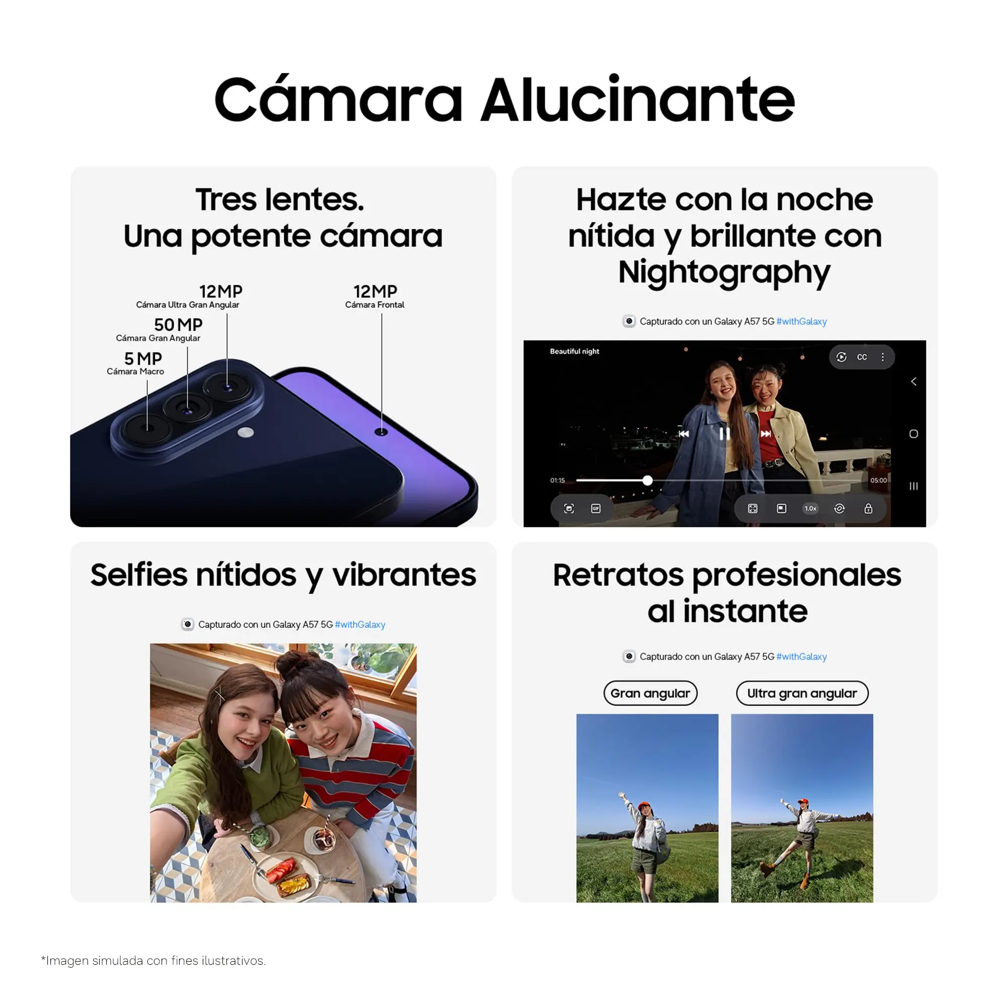 Samsung Galaxy A57 5G,8GB/ 256GB, 6,7″ Super AMOLED Plus FHD+ , Móvil Fino con IA, Gran Angular 50MP, Batería 5000mAh, IP68, Versión Indonesia 7