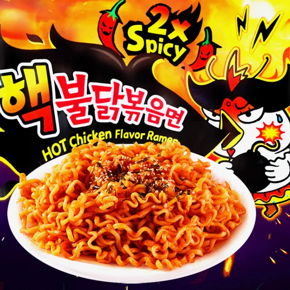 Samyang 2x picante buldak ramen hot chicken favor korean ramen 140g x 5