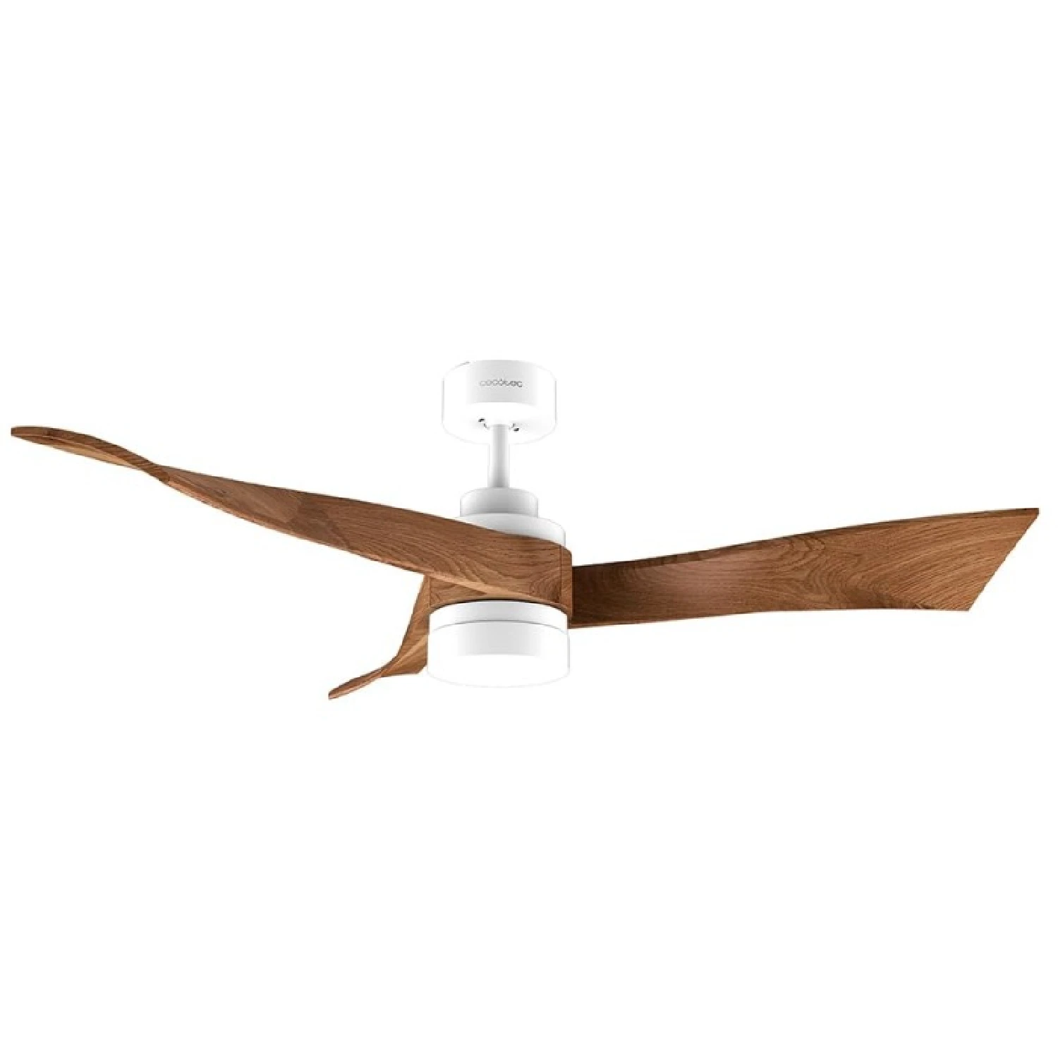 Cecotec Ventilador de Techo con Luz EnergySilence Aero 5280 DarkWood. 40W, Diámetro 52", Motor DC, Mando a distancia