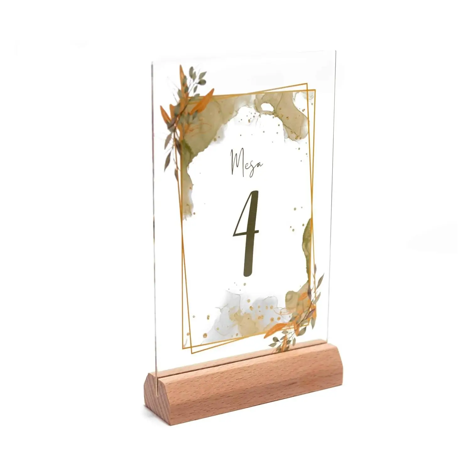 Números para Mesa de Eventos Hechos con Cristal y Madera, Meseros Boda ¡Sorprende a los Invitados en tu Boda! 1-20 y 1-25