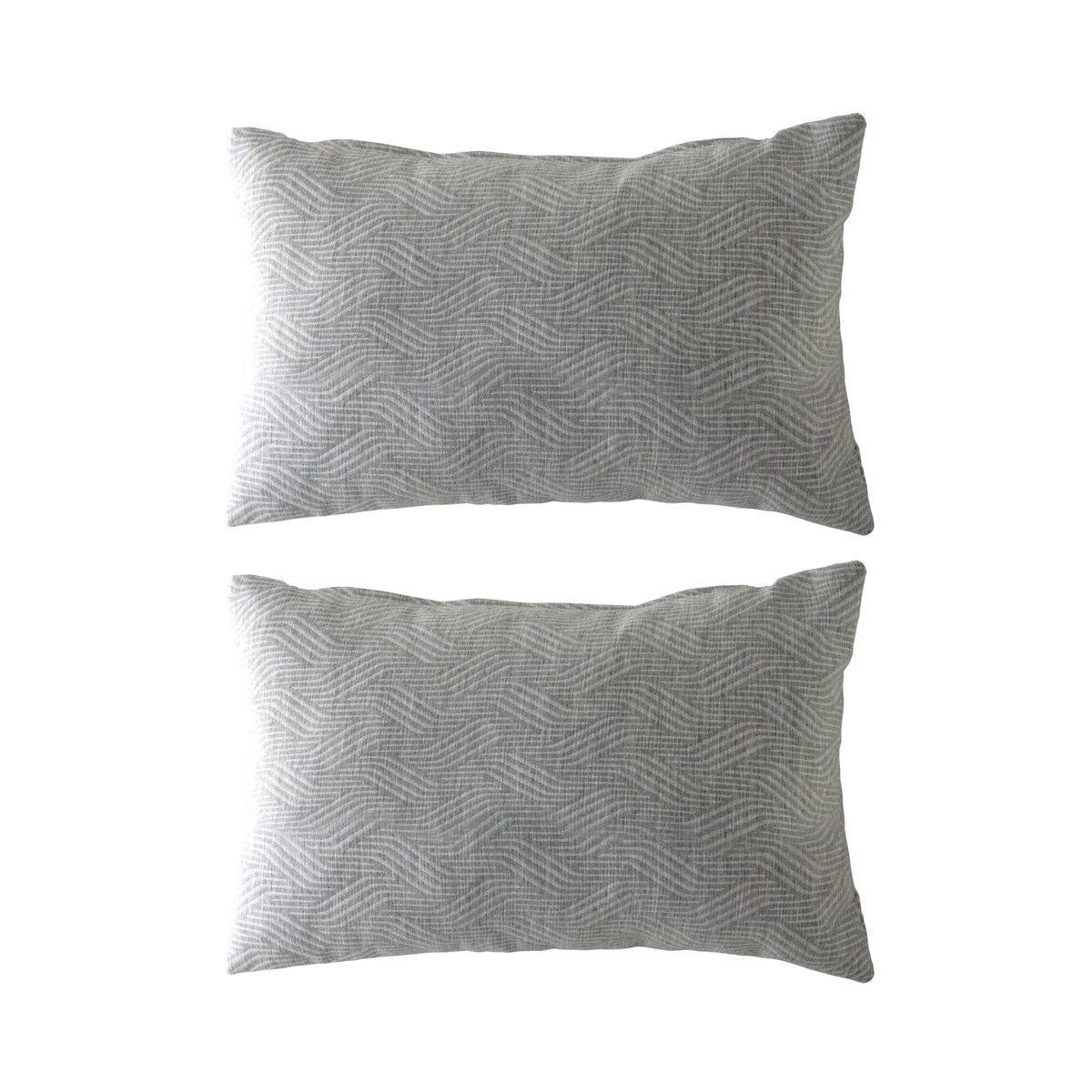 GUY LAROCHE - 2 fundas de cojín  jacquard TEVERE-B 30x50 cm Gris