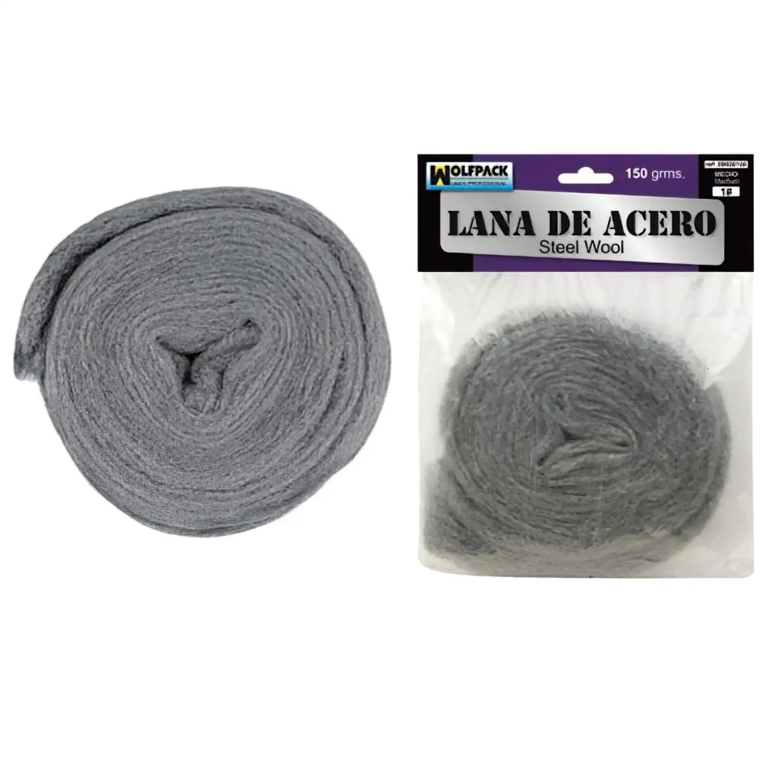 SANCO STORE - WOLFPACK LINEA PROFESIONAL Lana De Acero   150 gr.      1 Medio