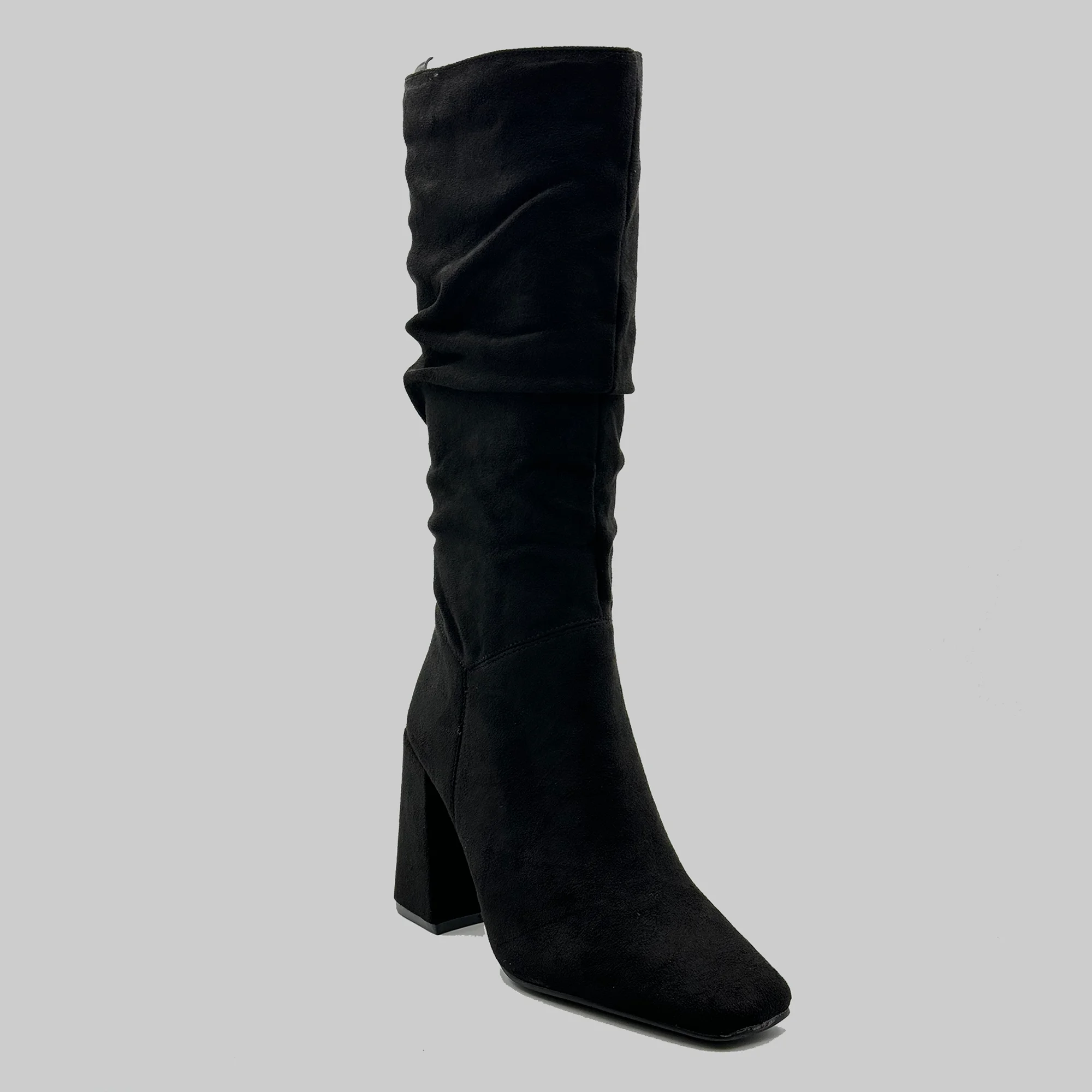 JZ Hermanos Botas altas con tacón estilo moderno para mujer